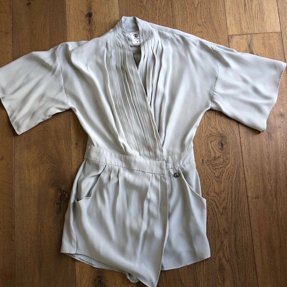 Silk romper